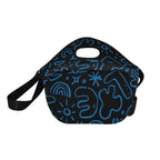 Blue Squiggle - Neoprene Lunch Bag Neoprene Lunch Bag Printed Offshore