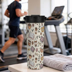 Books And Coffee 20oz Tea Tumbler with Carry Handle