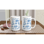 Respect The Locals, Sea Life - White 15oz Ceramic Mug 15oz Mug animal Globally Fulfilled Ocean