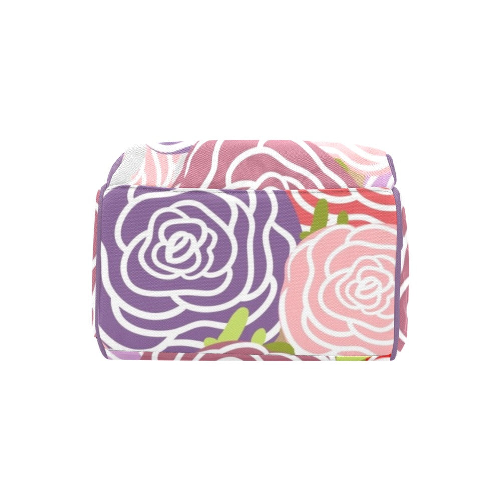 Abstract Roses - Multi-Function Backpack, Nappy / Diaper Bag