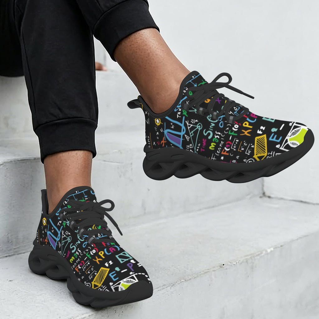 Colourful Maths Formulas Women's Twisted Sole Sneakers