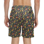 Dark Butterfly Men's Mid-Length Beach Shorts Men's Mid-Length Beach Shorts animal Printed Offshore
