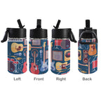 Music Instruments 12oz Kids Water Bottle with Straw Lid