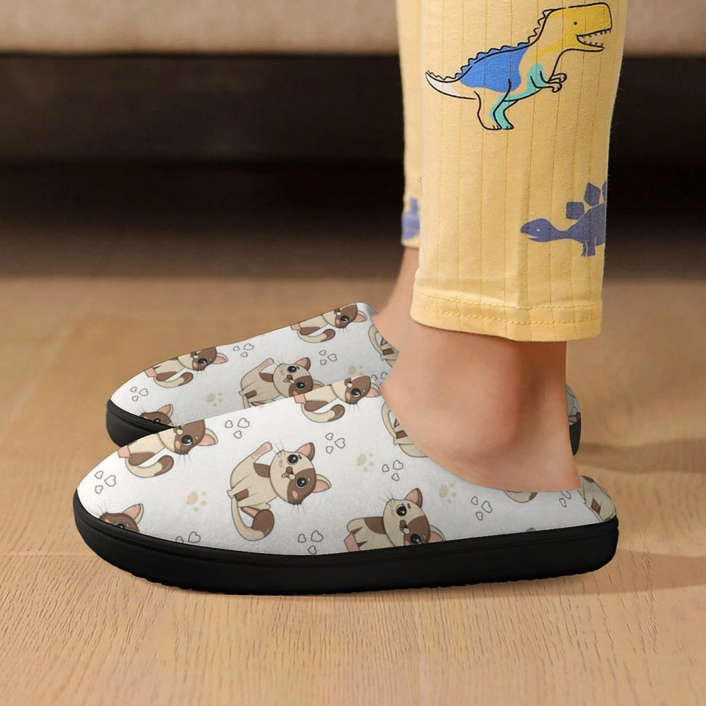 Cheeky Cats Kids Cotton Slippers Kids Cotton Slippers animal Printed Offshore