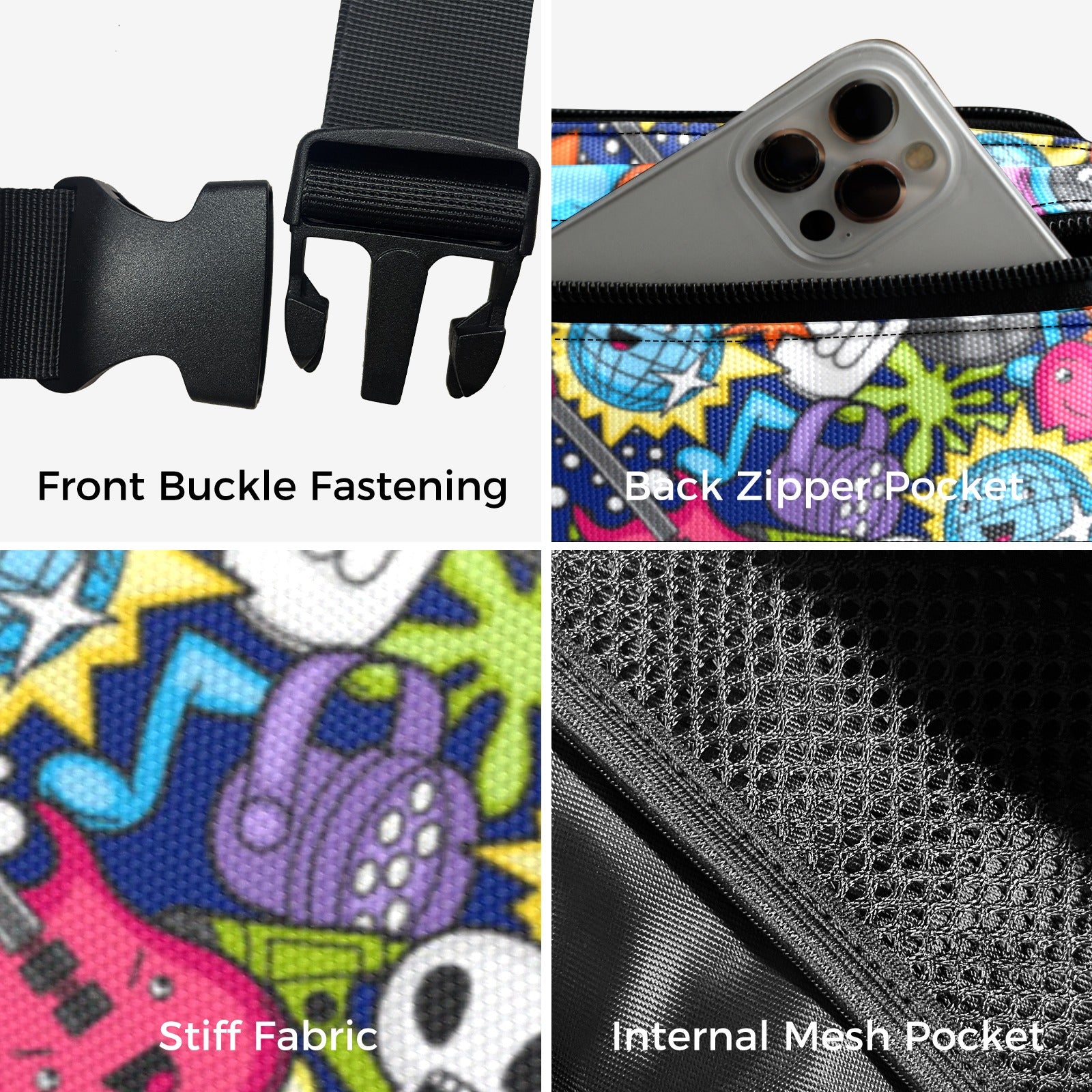 Sticker Music - Belt Bag