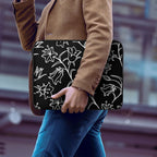 Black And White Floral Laptop Sleeve (Multiple Sizes) Laptop Sleeve Plants Printed Offshore