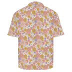 Faded Floral Men's Crinkle Hawaiian Shirt
