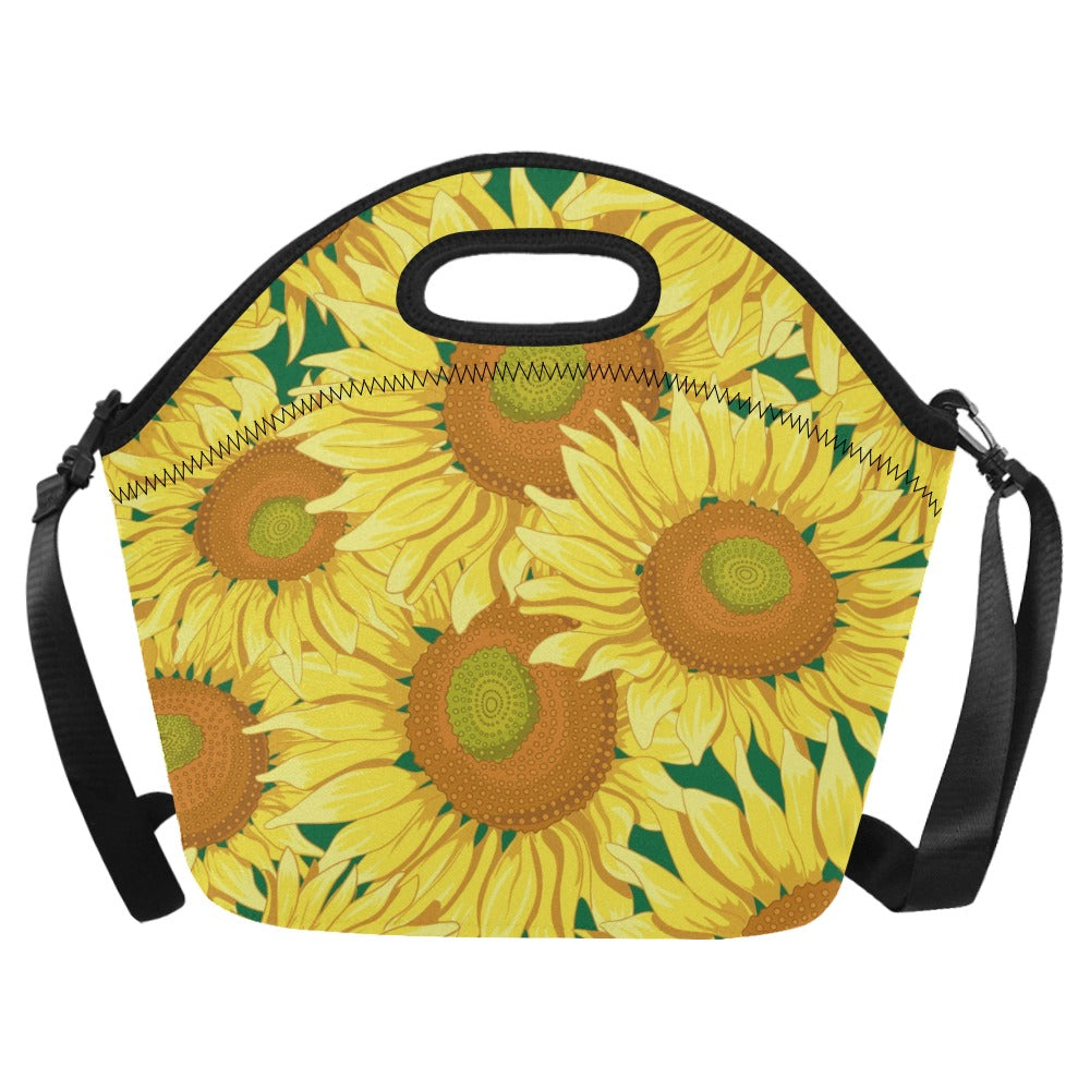 Sunflowers - Neoprene Lunch Bag One Size Neoprene Lunch Bag Printed Offshore