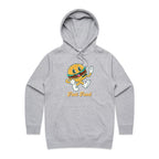 Fast Food - Womens Hoodie Grey Marle Womens Hoodie Food Printed In Australia