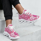 Pink Paisley Women's Twisted Sole Sneakers