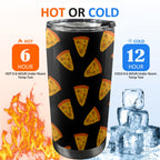 Pizzas - 20oz Mobile Tumbler with Lid (Black Lock) 20oz Travel Mug Food Printed Offshore