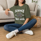 Science, Like Magic But Real Unisex T-Shirt Military Green Unisex Adult T-shirt Globally Fulfilled Science