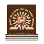 Classic Radio - Ceramic Coasters (Square) white Ceramic Coasters Printed Offshore Retro