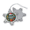 Best Teacher Ever Pewter Snowflake Ornament