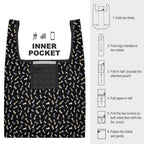 Chess Pattern Foldable Shopping Bag