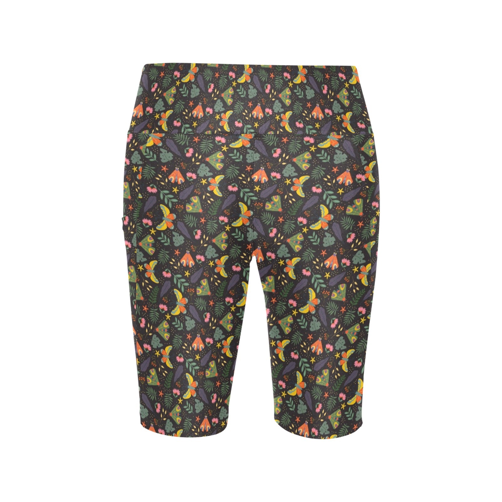 Dark Butterfly Women's Bike Shorts With Side Pockets