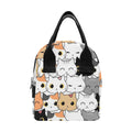 Cute Cartoon Cats - Zipper Lunch Bag One Size Zipper Lunch Bag Printed Offshore