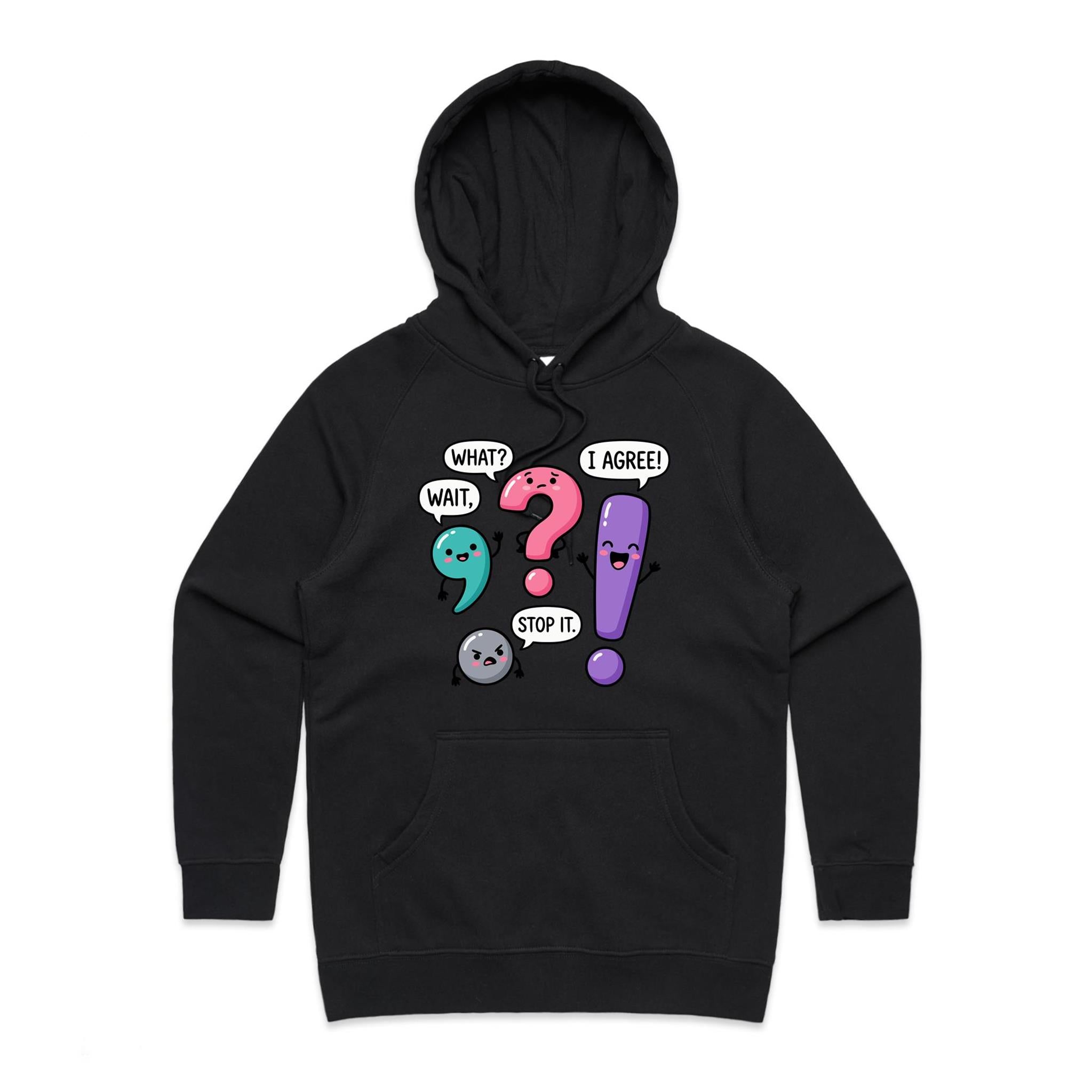 Funny Punctuation Women's AS Colour Hoodie
