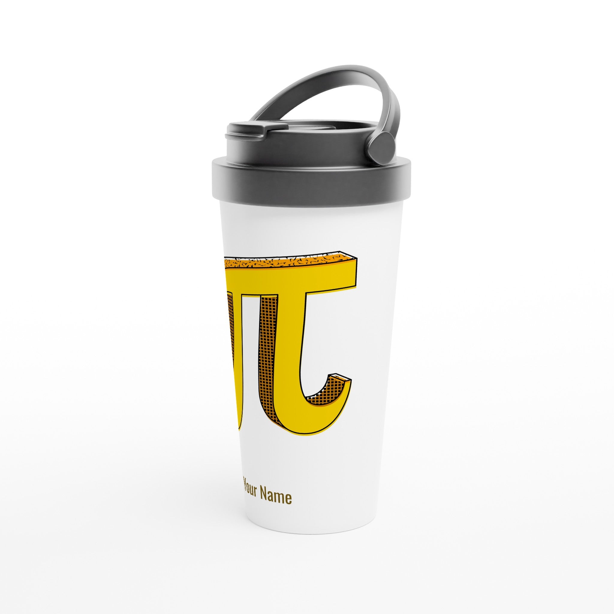 Personalised - Pi - White 15oz Stainless Steel Travel Mug Personalised Travel Mug Globally Fulfilled maths