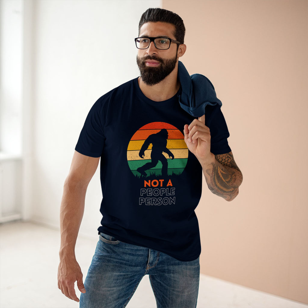 Not A People Person - Men's Staple Tee Navy Mens Premium T-Shirt Printed in AU and US