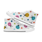 Ladybugs - Kids High Top Canvas Shoes