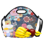 Abstract Floral - Neoprene Lunch Bag Neoprene Lunch Bag Printed Offshore