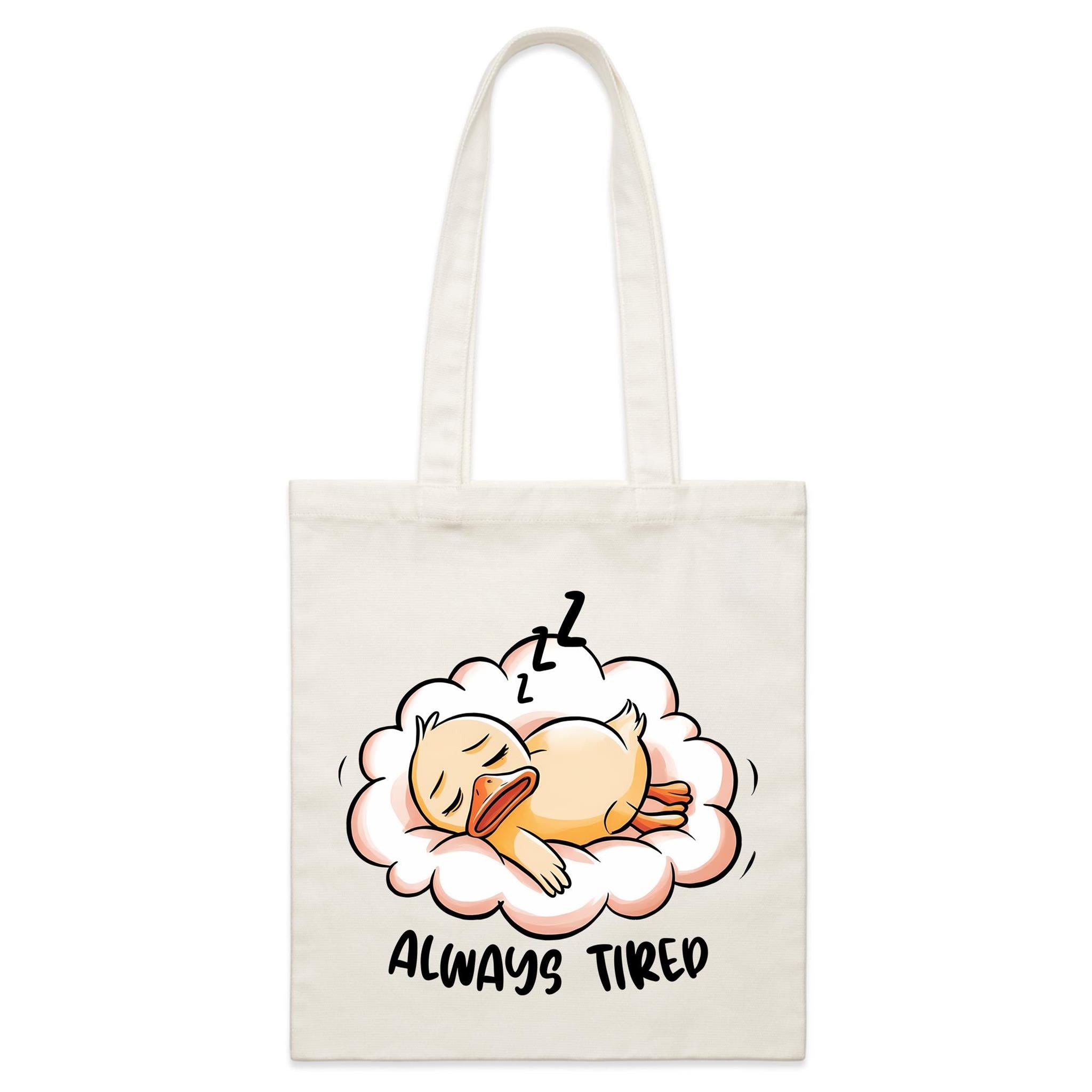 Always Tired - Small Canvas Tote Bag Default Title