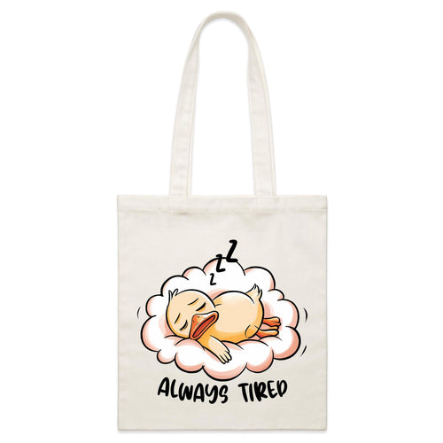 Always Tired - Small Canvas Tote Bag Default Title