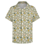 Chicken Life Women's Collared Pocketless Short Sleeve Shirt