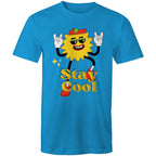 Stay Cool - Mens T-Shirt Arctic Blue Mens T-shirt Printed In Australia