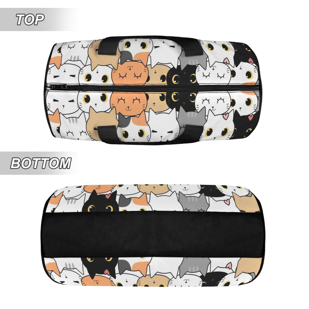 Cute Cartoon Cats Duffle Bag Duffle Bag Printed Offshore