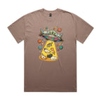 UFO Cat Abduction AS Colour Heavy Faded Tee Unisex Faded mushroom Heavy Faded T-shirt animal Printed In Australia Sci Fi