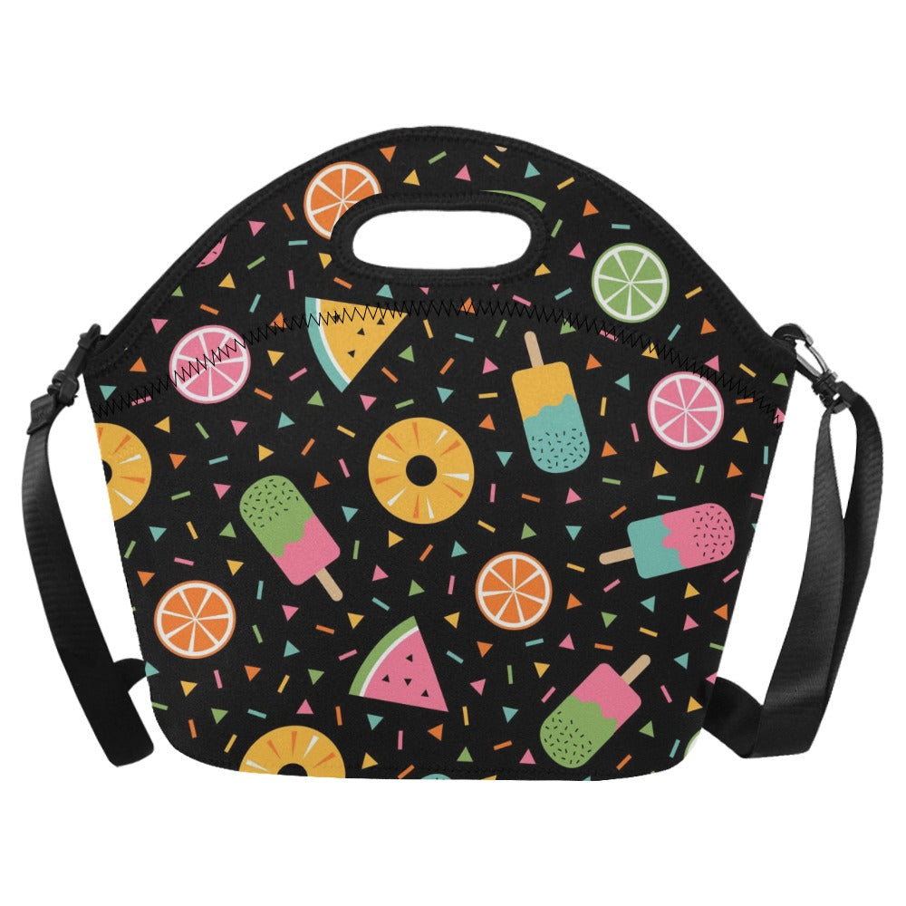 Summer Food - Neoprene Lunch Bag One Size Neoprene Lunch Bag Printed Offshore