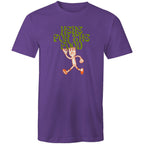 Here For The Food - Mens T-Shirt Purple Mens T-shirt Food Printed In Australia