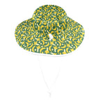 Happy Bananas Wide Brim Bucket Hat Wide Brim Bucket Hat Food Printed Offshore