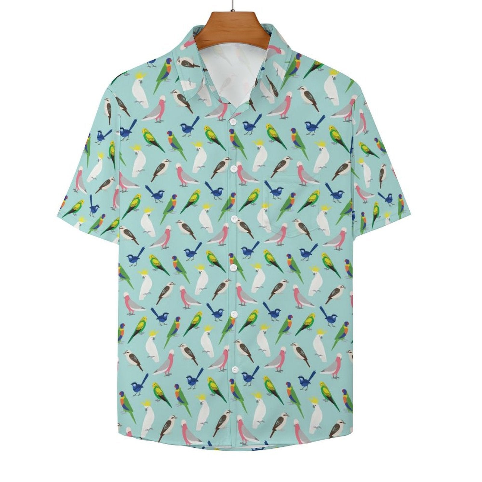 Australian Birds - Women's Short-Sleeve Button Up Shirt