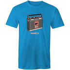 Classic Rock, Cassette Player - Mens T-Shirt Arctic Blue Mens T-shirt Music Printed In Australia Retro