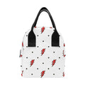 Red Lightning Zipper Lunch Bag One Size Zipper Lunch Bag Printed Offshore