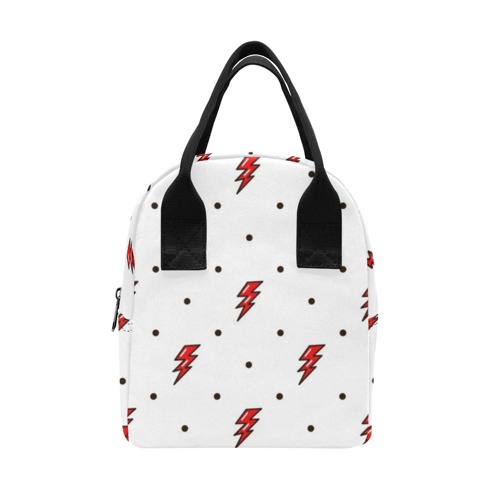 Red Lightning - Zipper Lunch Bag One Size Zipper Lunch Bag Printed Offshore