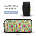 Tropical Flowers On White Backpack, Lunch Bag & Pencil Case Set