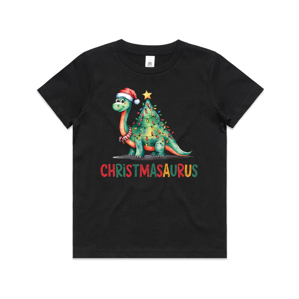 Christmasaurus, Christmas Dinosaur - Kids T-shirt