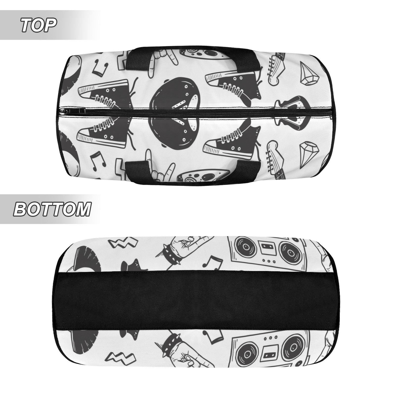 Rock Music Duffle Bag Duffle Bag Printed Offshore