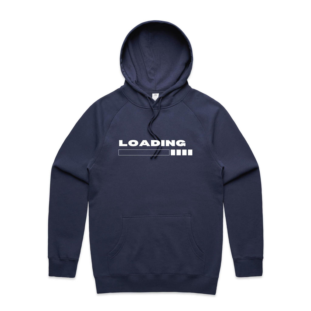 Loading - Supply Hood Midnight Blue Mens Hoodie Printed In Australia Tech