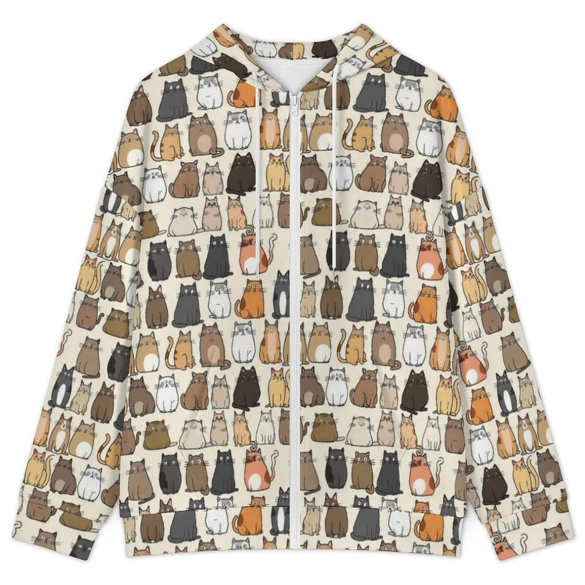 Lots Of Cats Women's Full-Zip Hoodie