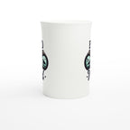 Bird Nerd - White 10oz Porcelain Slim Mug Porcelain Mug Globally Fulfilled