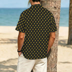Yellow Lightning Men's Crinkle Hawaiian Shirt