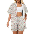 Australian Plants And Animals Women's Windbreaker Short Set