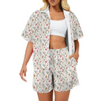 Australian Plants And Animals Women's Windbreaker Short Set