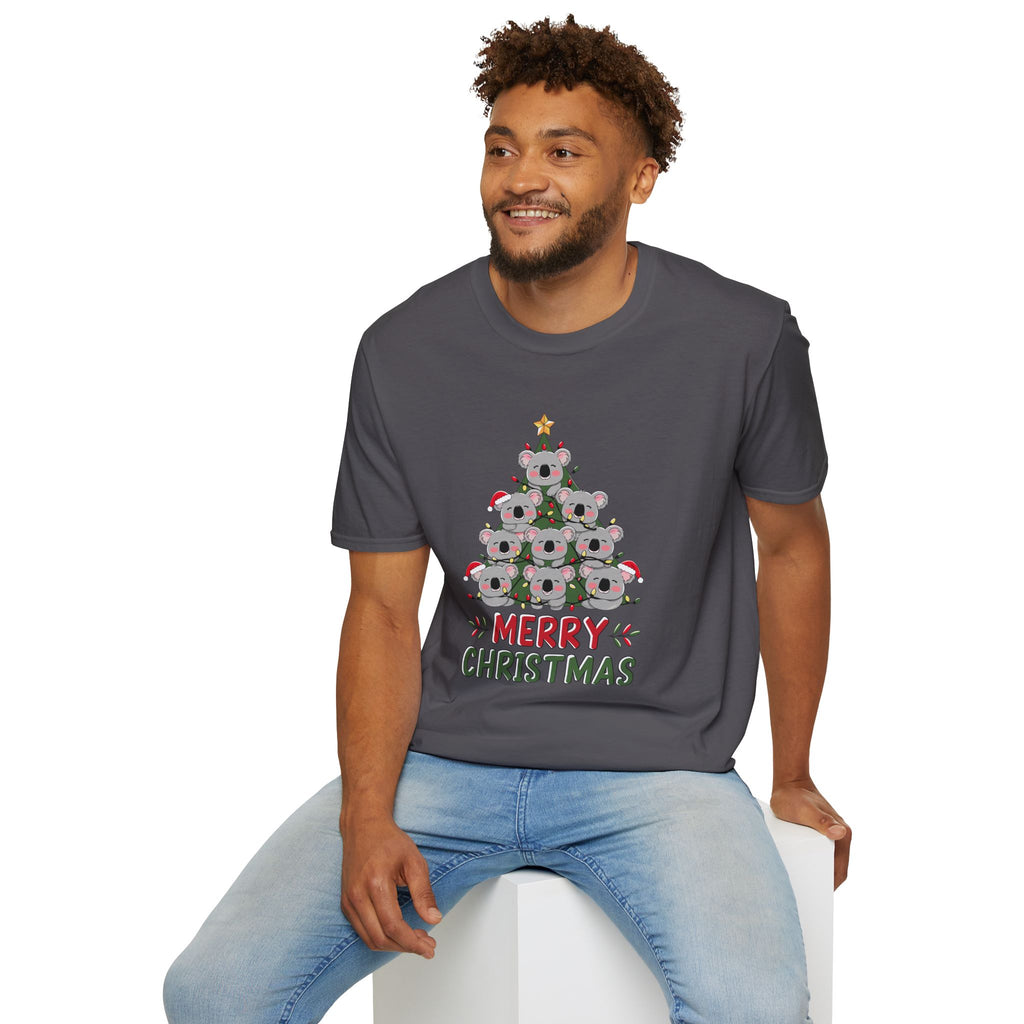 Australian Koala Christmas Tree - Unisex Softstyle T-Shirt