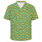 Busy Bees Men's Crinkle Hawaiian Shirt